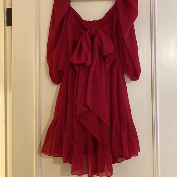 Lucy in the Sky Dresses Lucy In The Sky Red Flare Dress Poshmark